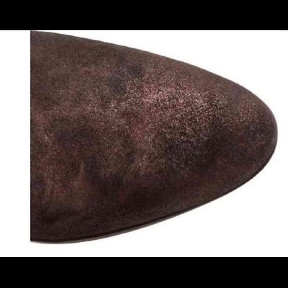 Burgundy suede boots - Picture 4 of 4